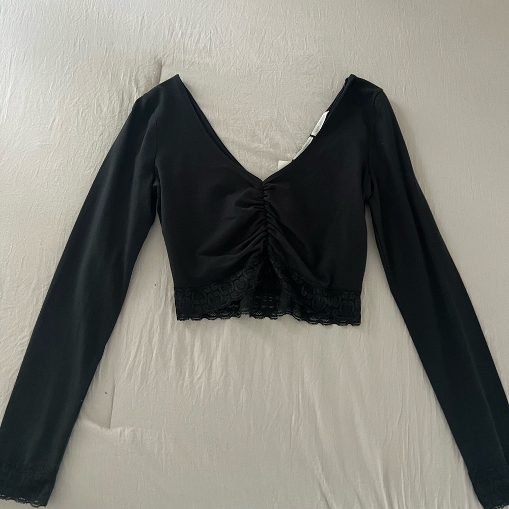 Urban Outfitters Black Laced Top